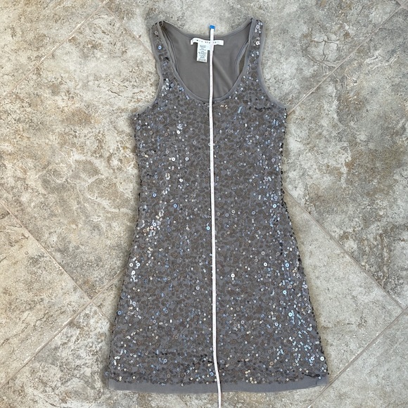 Max Studio Neutral Sequin Dress - Picture 9 of 10
